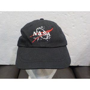 NASA Youth Hat Ball Cap Aeromax Toys Embroidered Strap Back Black